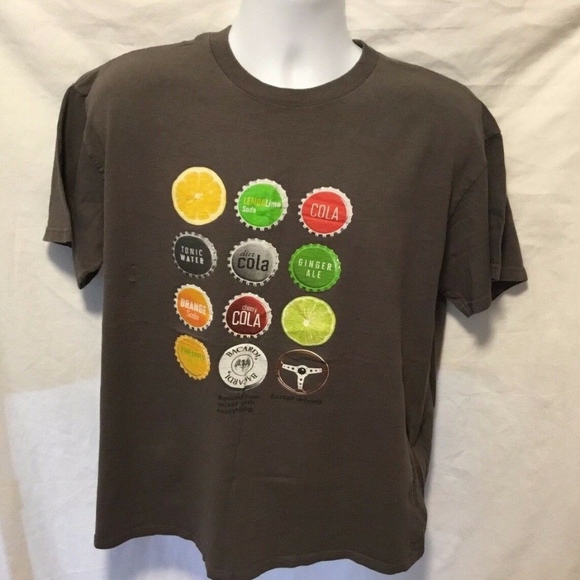 BICARDI Mens Sz XL Brown TShirt T Shirt Bicardi mi - Picture 1 of 4